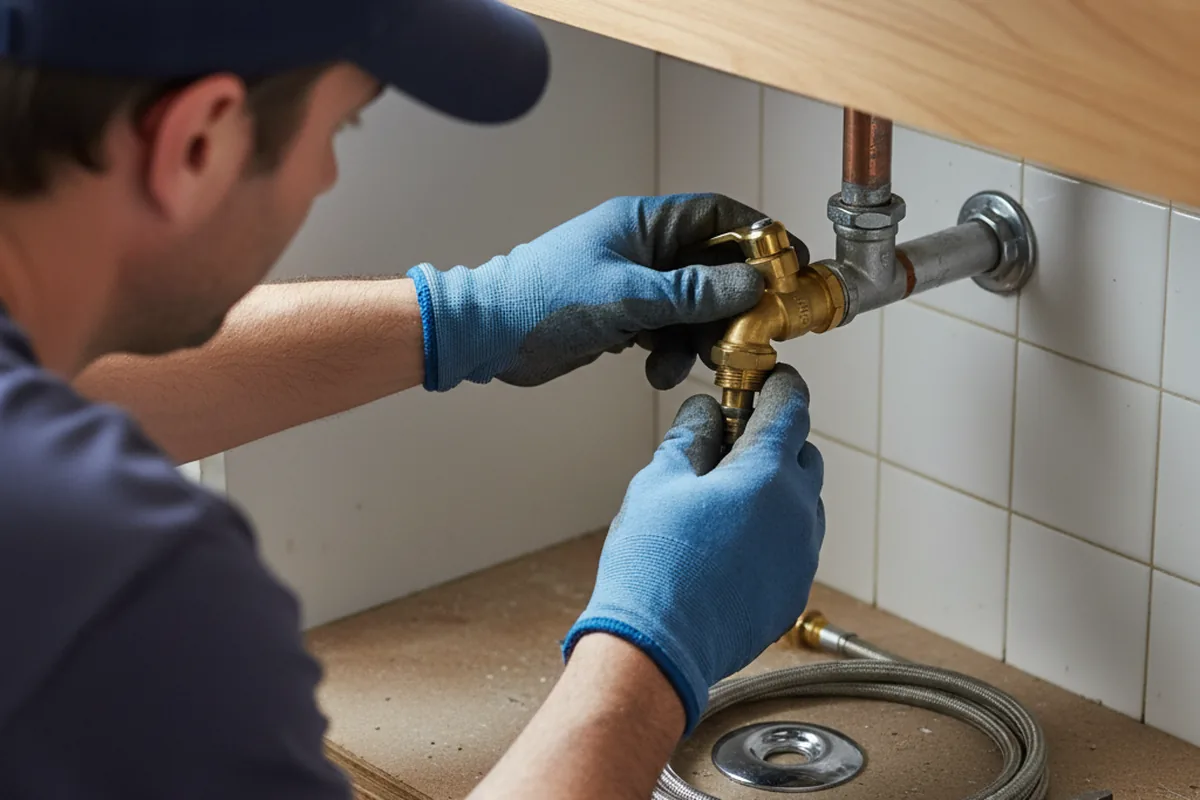 Shutoff valve and fitting work during Emergency Plumbing in Nahant